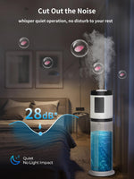 Humidificador de 8lts Nexva, cobertura de 500ft, difusor de aceite.