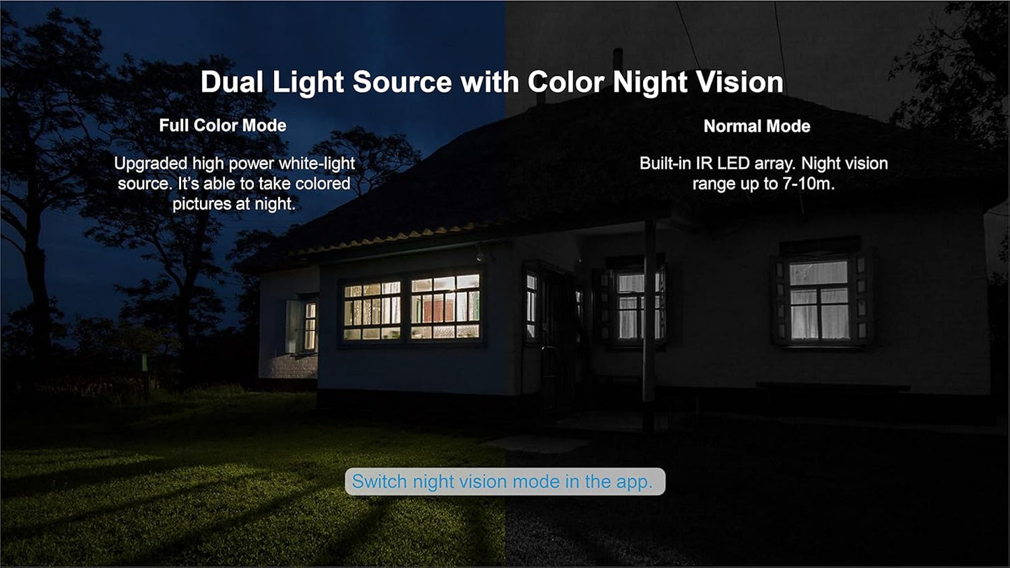 Cámara de seguridad inalámbrica WiFi, Recargable.(DETALLE)