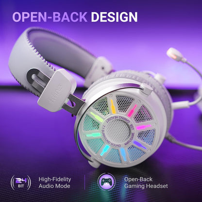 Audífonos Gamer FIFINE H19WP 7.1 RGB USB Con Micrófono