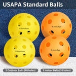 Juego De 4 Raquetas Con Bolas Y Bolsa JoncAye