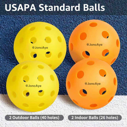 Juego De 4 Raquetas Con Bolas Y Bolsa JoncAye