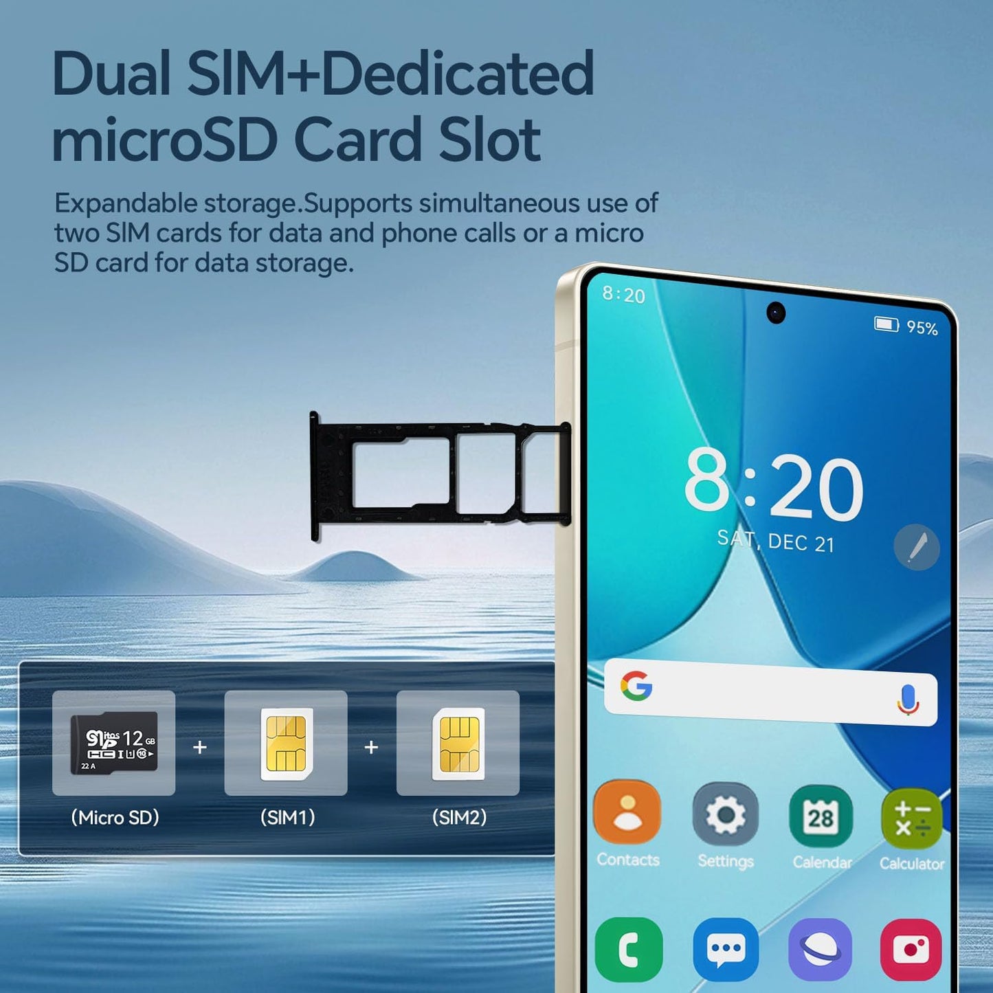 Smartphone desbloqueado, gen S25 Ultra 5G, 12+512GB. (NEGRO)