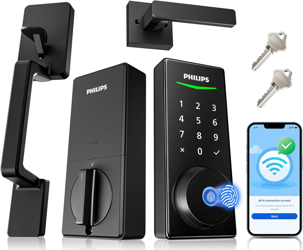 Cerradura Inteligente WiFi Con Pantalla Táctil PHILIPS