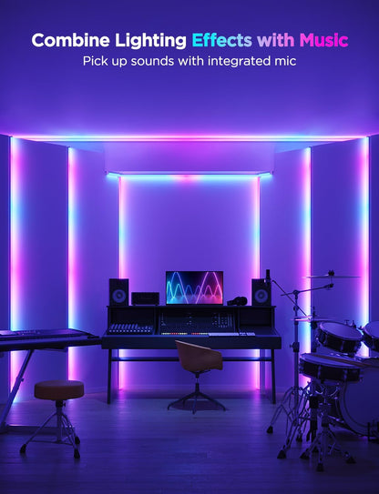 Tira de luces Govee H61B6, control inteligente, LED RGBIC Alexa.