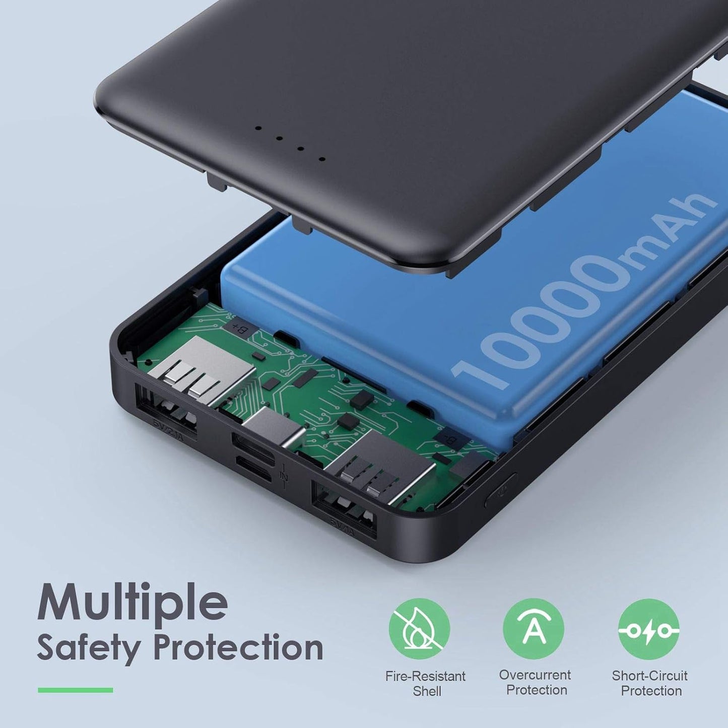 2 Cargadores portátiles 10000 mAh HX60S9
