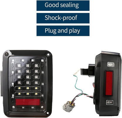 Luces traseras Wrangler (07-18) con luz de freno y señal de giro
