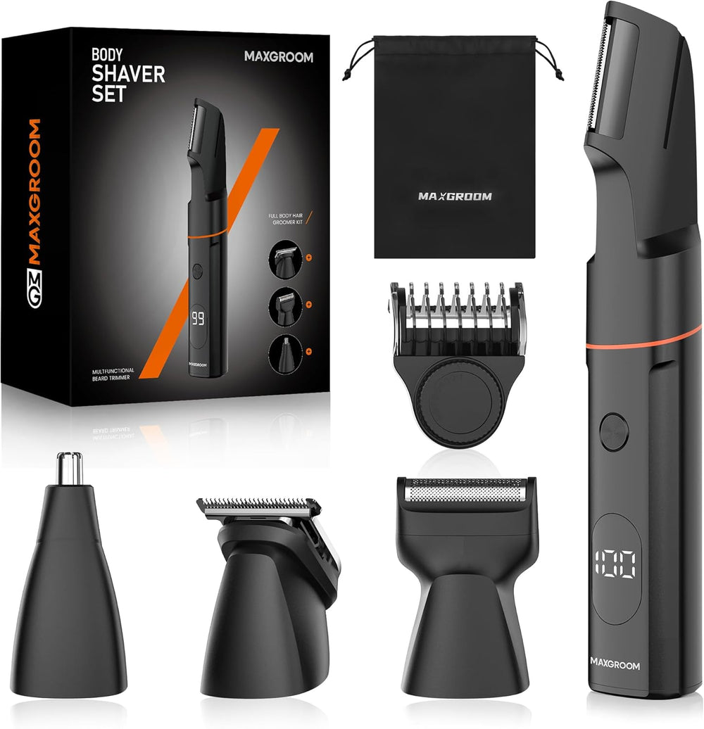 Afeitadora Corporal MAXGROOM para Hombre Recargable USB
