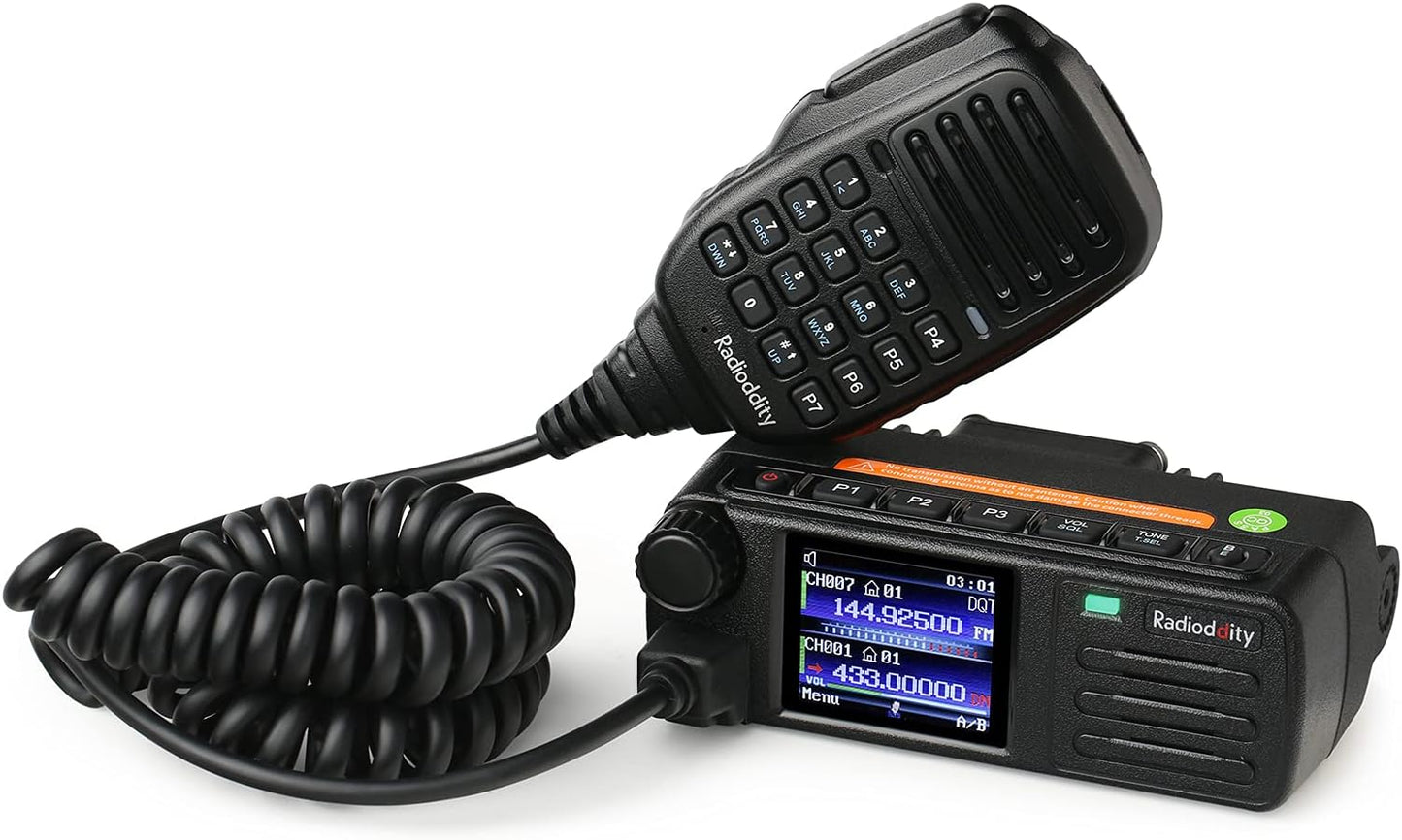 Radioddity DB25-D Radio móvil DMR de doble banda