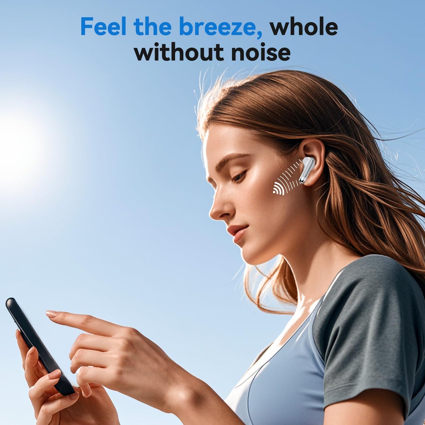 Auriculares inalámbricos ligeros S58 V5.3 ENC