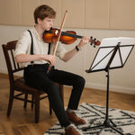Juego de violín Kmise acústico 4/4, con estuche, colofonia y cuerdas.