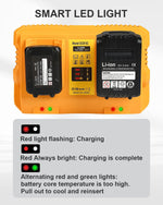 Kit de cargador y 2 baterías, compatible con Dewalt 20V. (USADO).