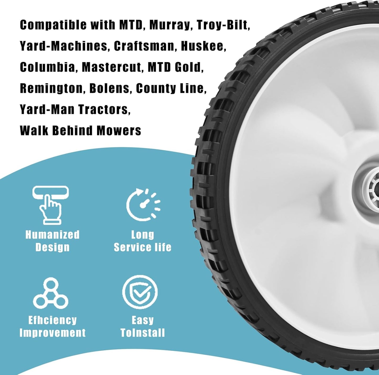 Ruedas traseras de repuesto para podadora, MTD, Craftsman, Toro, 11"