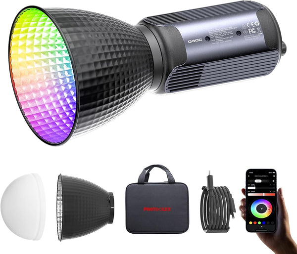 Iluminación de fotografía, portátil, luces COB para video, 2700K/6500K.