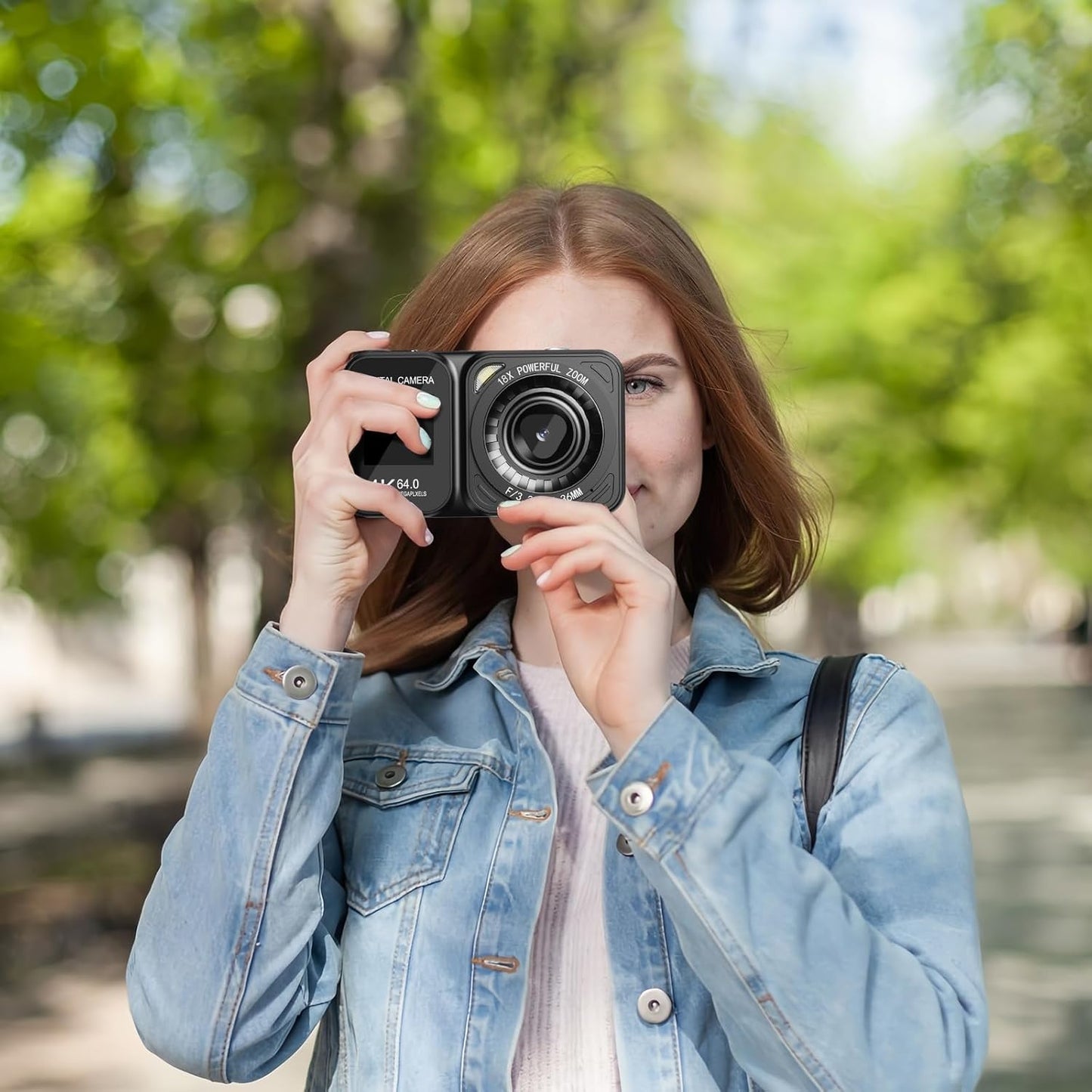 QUOLODOO - Cámara 4K de 64 MP con doble visualización.