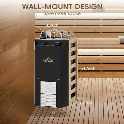 Calentador Eléctrico Para Sauna 3KW 110V Plug And Play USADO sin parrilla
