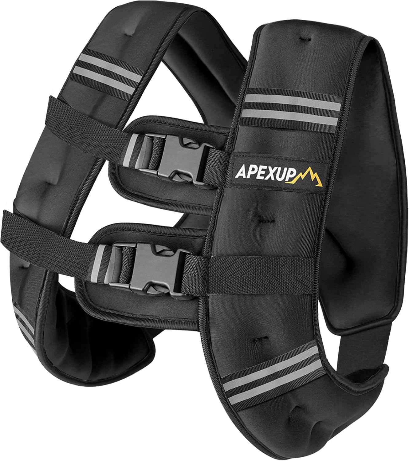 Chaleco con peso APEXUP, 6.9 KG, rayas reflectantes, (USADO).