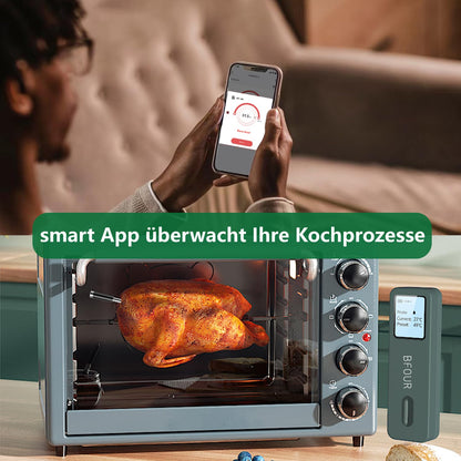 Termómetro para carne, inalámbrico con control de app, (USADO).