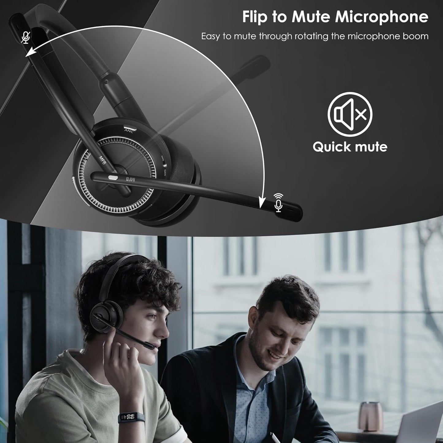 Auriculares inalámbricos con ANC y ENC cancelacion ruido