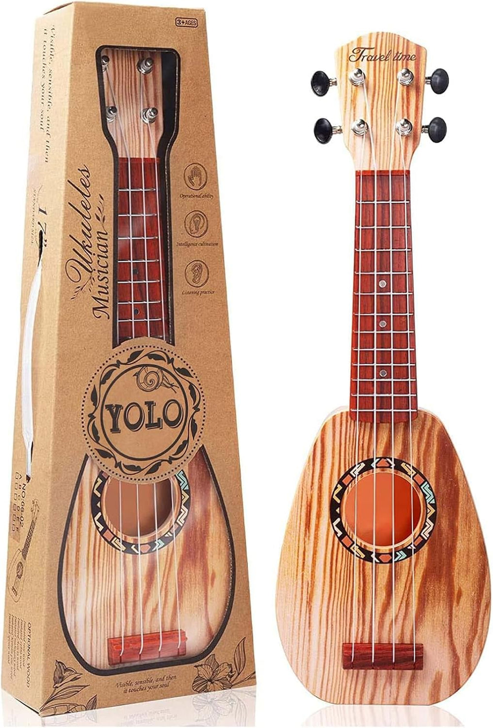 Juguete De Guitarra Ukelele Para Niños YOLO