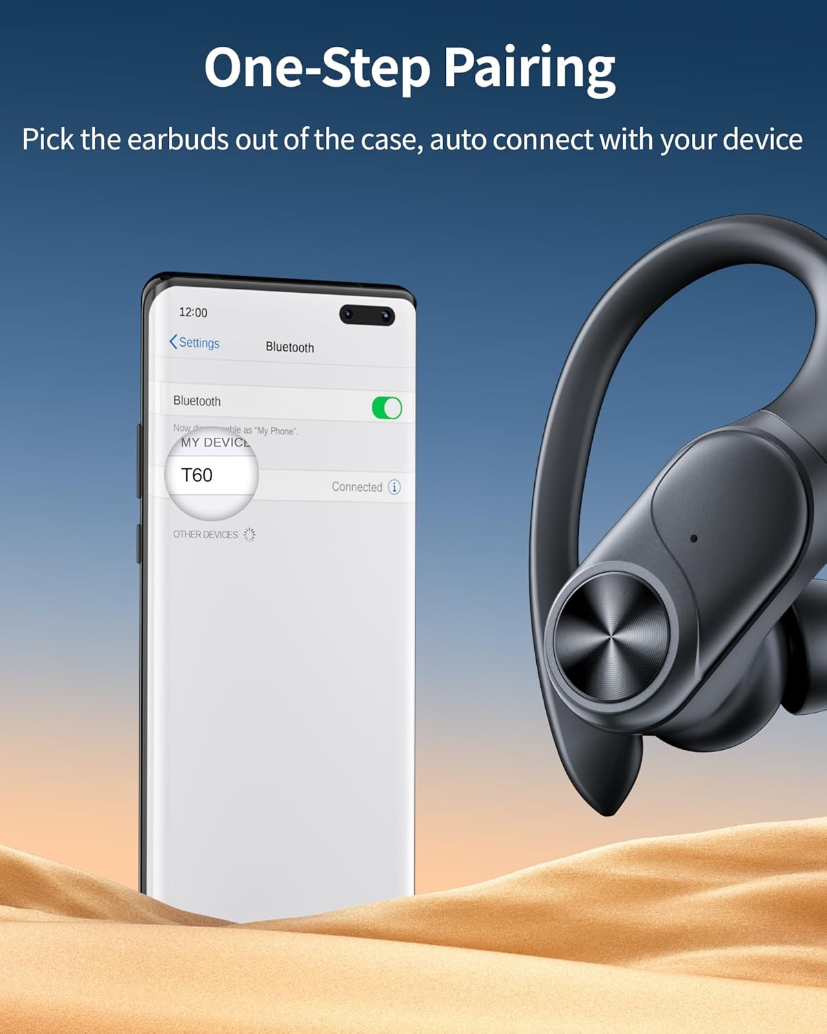 Auriculares Bluetooth inalámbricos POCBUDS t60 (USADO)