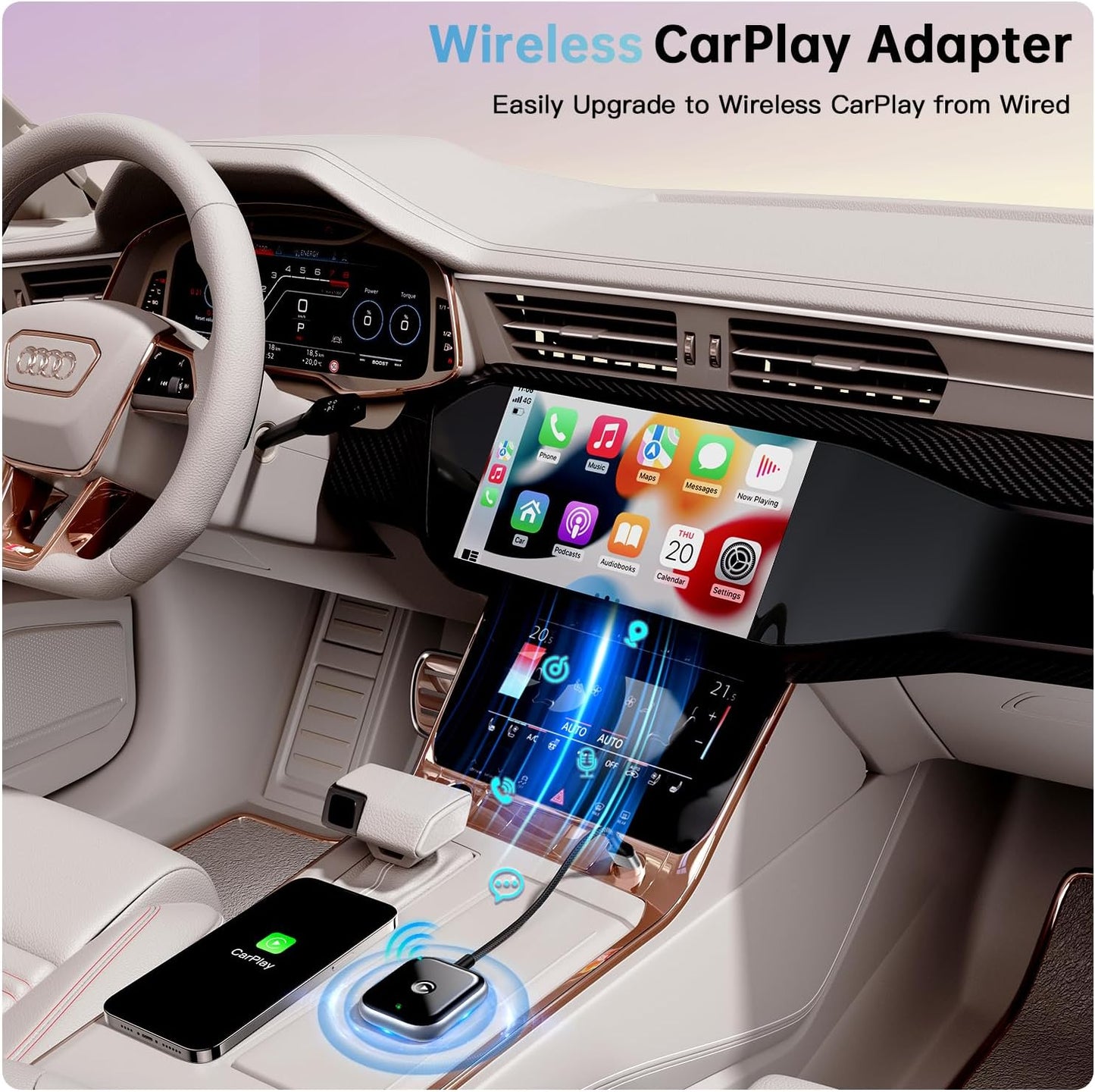 Adaptador inalámbrico CarPlay para Apple CarPlay