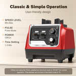Licuadora Profesional 1800W 70Oz Sin BPA HS-206D ROJA