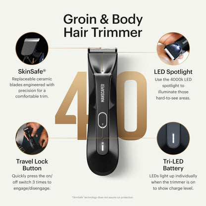 Cortadora de pelo para cuerpo, Manscaped, inalámbrica (USADA)
