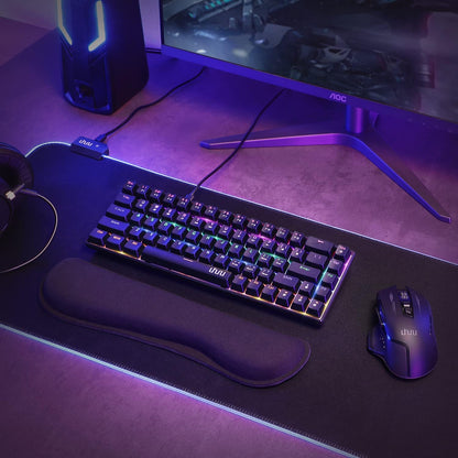 UHURU Teclado mecánico para juegos, UMK-100 con cable.