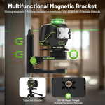 Nivel Láser Huepar 4D 4x360 Verde Bluetooth Autonivelante  S04CG