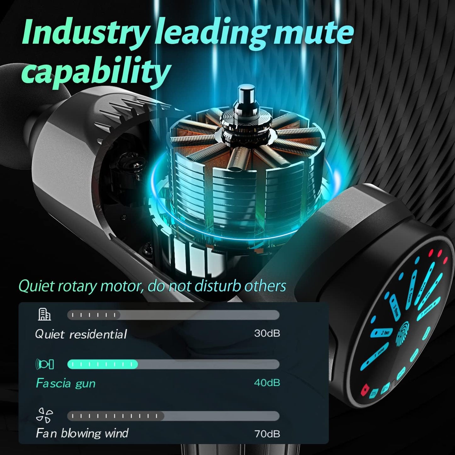 Pistola de masaje muscular eléctrica para tejido profundo DDVWU