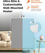 Mini Calentador De Pared Eléctrico De 250 W, 60x47cm, Amaze