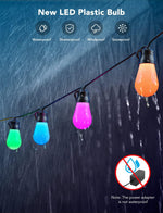 Guirnalda de luces inteligentes para exteriores Govee H7015, 48FT.