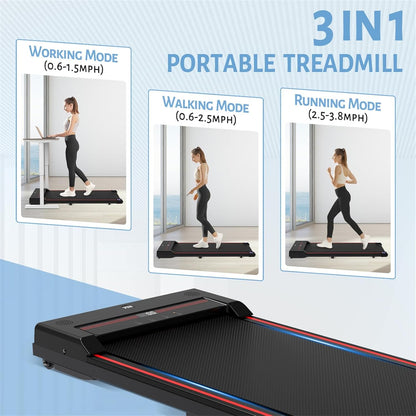 Cinta de correr, 2,5 HP, silenciosa y con control remoto.(USADA)