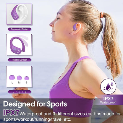 Auriculares inalámbricos con Bluetooth 5.4 Aptkdoe (USADO)