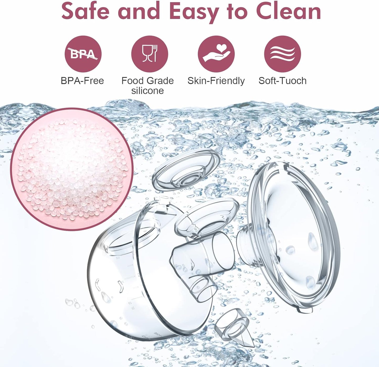 Extractor de leche portátil NaNaLazy, manos libres, eléctrico, Brida 24mm.