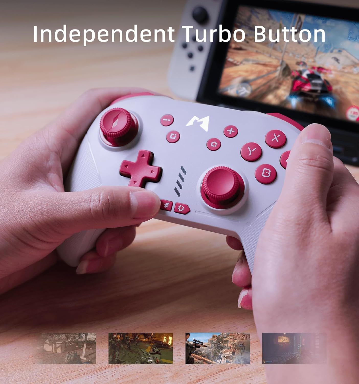 Mando inalámbrico MOBAPAD Hall Effect Drift-Proof para Switch Pro/Lite/OLED