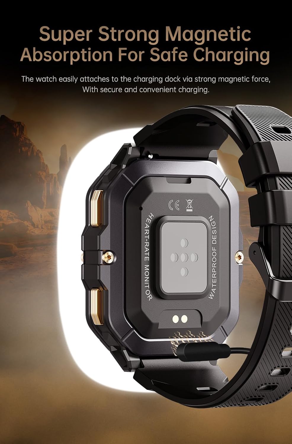 Reloj inteligente resistente deportivo impermeable Gravity C28