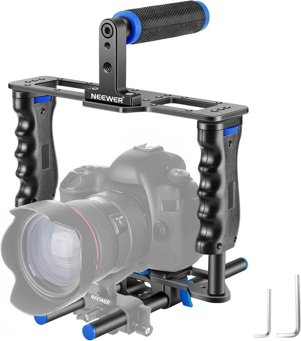 Kit de jaula para cámara, grabacion video, pelicula, NEWER.