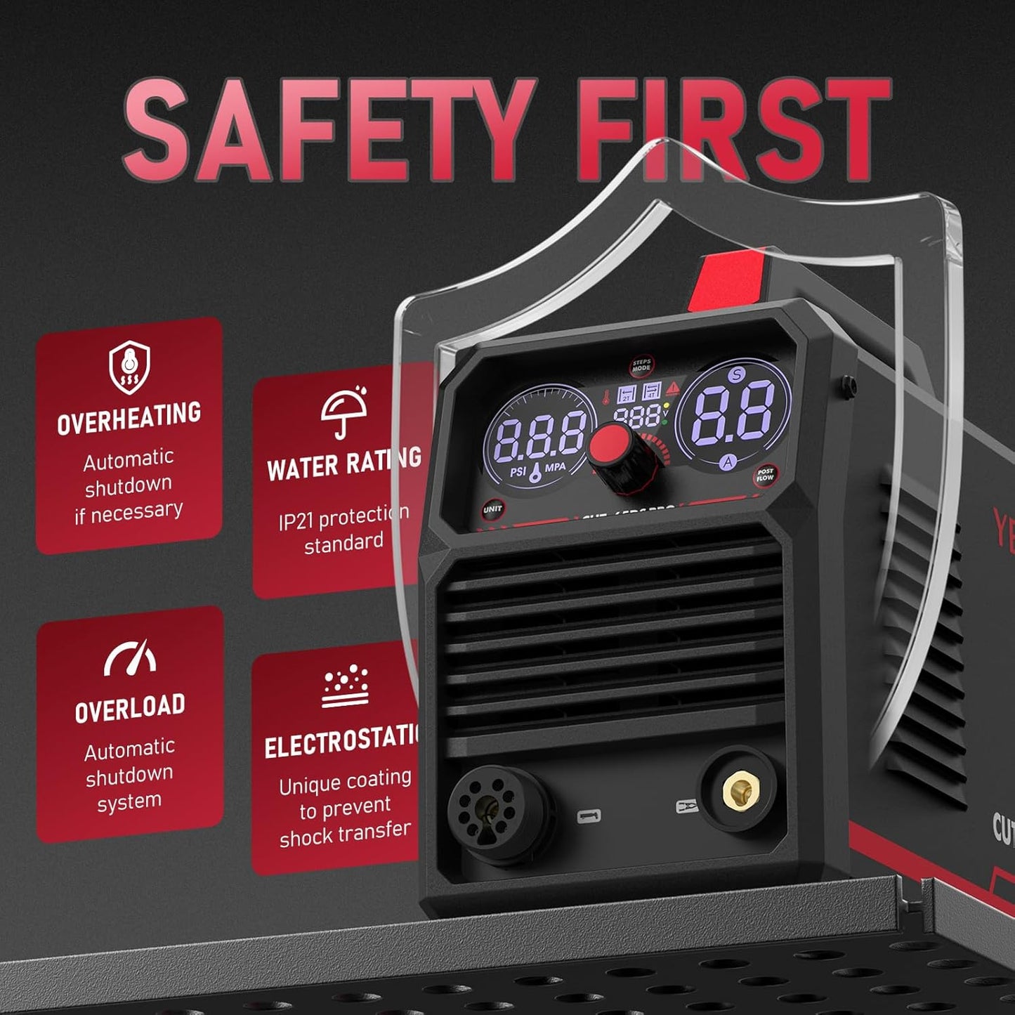 Máquina de corte por plasma de 65 amperios, YESWELDER,(USADO)