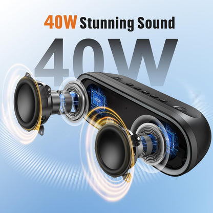 Altavoz  Bluetooth con sonido estéreo, DOSS SoundBox Pro+ P300