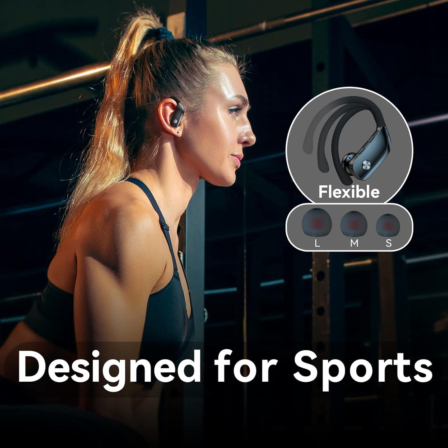 Auriculares inalámbricos Bluetooth BMANI morado