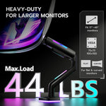 Brazo de monitor ARES WING  para pantalla de 17 a 49 pulgadas.