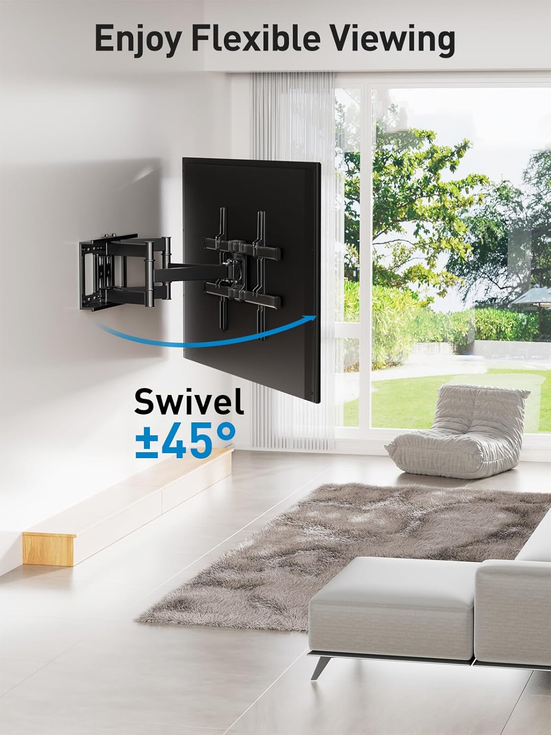 PERLESMITH, Soporte de Pared para TV de 37-82", hasta 59Kg.