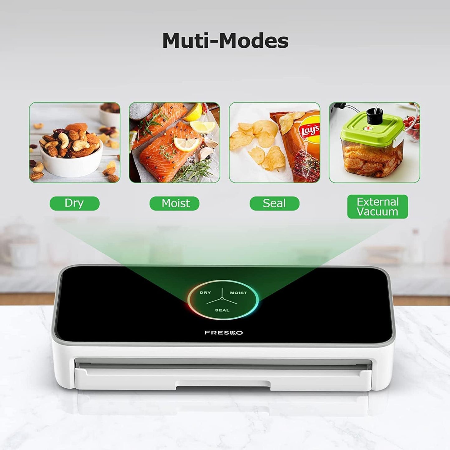 Selladora al vacío automática FRESKO para alimentos, USADO.