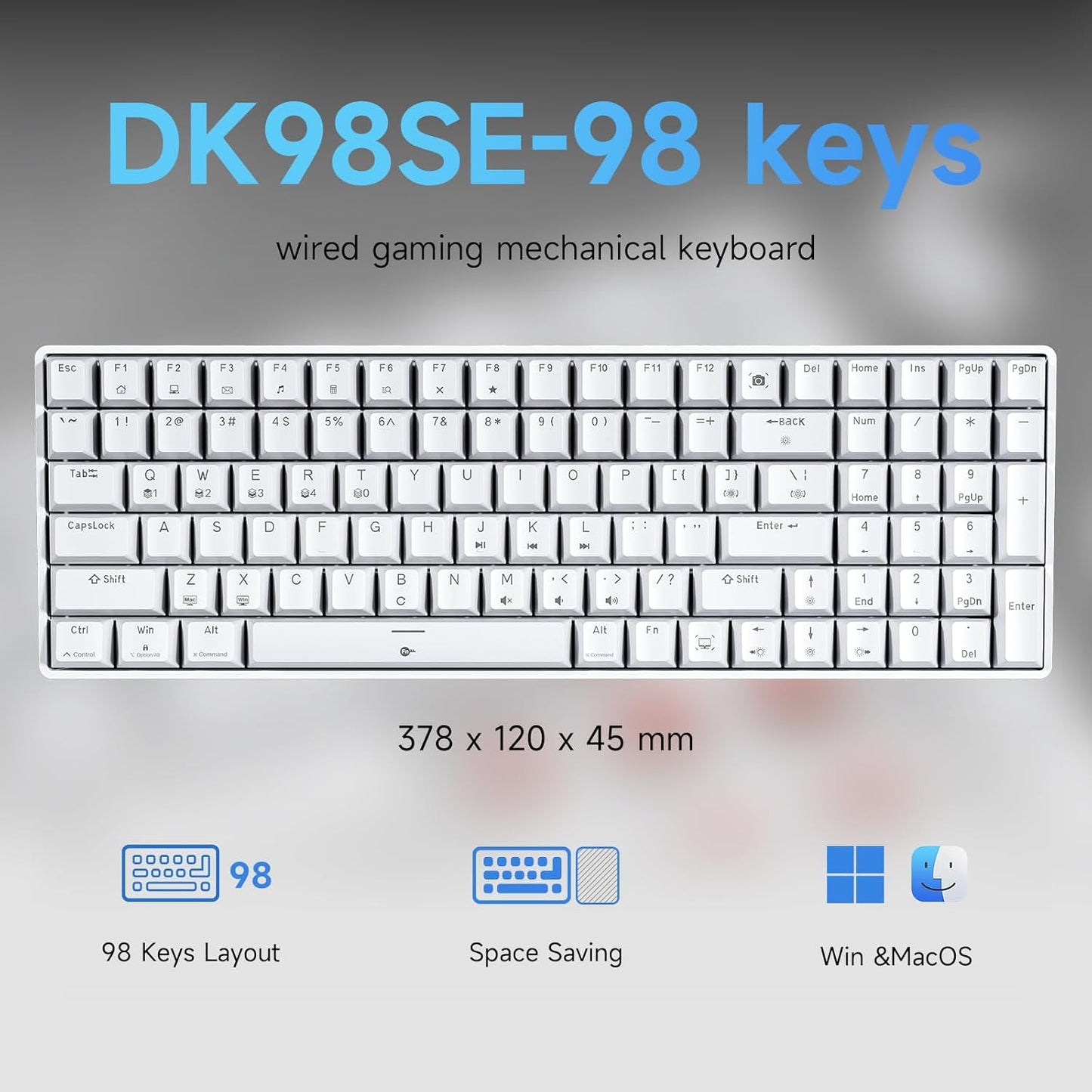 DIERYA DK98SE Teclado mecanico para juegos con cable