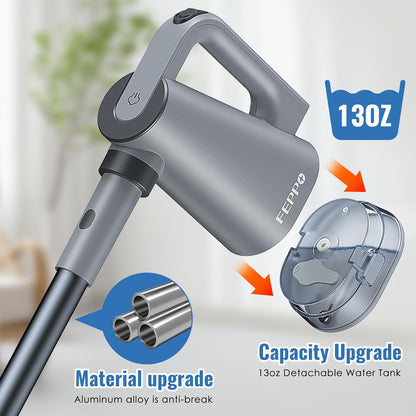 Limpiador de vapor Feppo, Mopa limpiadora desmontable, 10 accesorios.