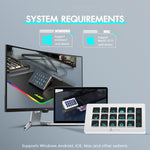 Teclado personalizable, para Apps, modos de juego, Ajazz-Nacode.