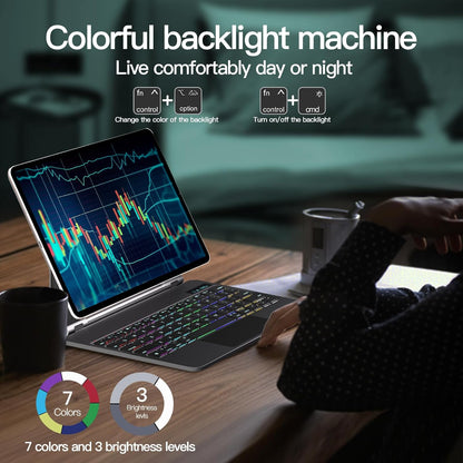 Funda de teclado para iPad Pro de 11" retroiluminación magnético