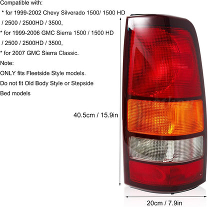 Calaveras Chevy Silverado 1999-2002 GMC Sierra Sin Focos