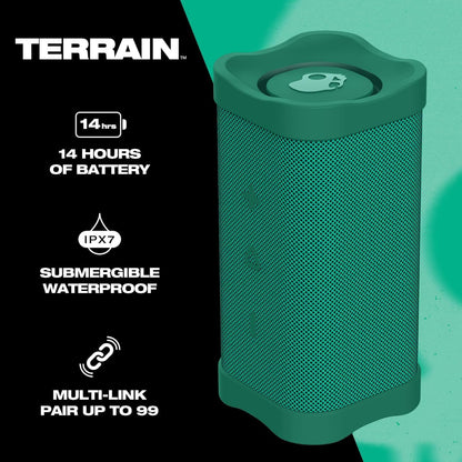 Altavoz Bluetooth, Portátil Skullcandy Terrain XT, Impermeable IPX7.